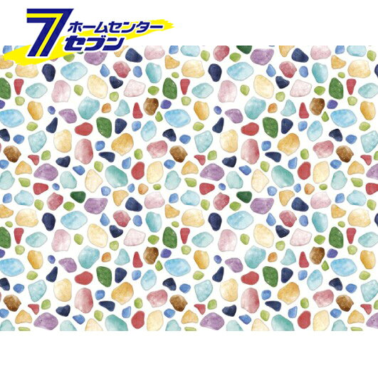 床用シート カラフルガラス 45x180cm REN-06 B 明和グラビア [貼ってはがせる 床 リノベーション 賃貸住宅 模様替え]