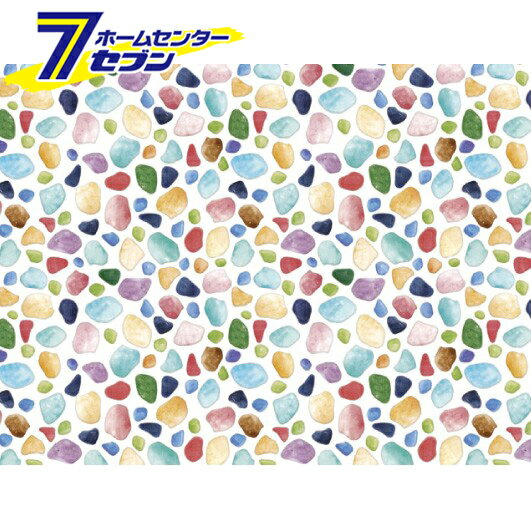 床用シート カラフルガラス 45x240cm45x240cm REN-06 B 明和グラビア [貼ってはがせる 床 リノベーション 賃貸住宅 模様替え]