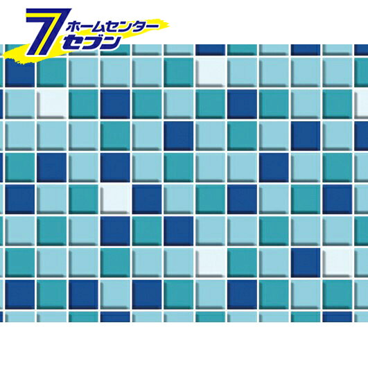 貼ってはがせるデコタイルシート モザイクタイル 25x100cm DGT-05 B 明和グラビア [模様替え 賃貸 台所 キッチン 洗面所 リビング 貼って剥せる はさみでカット 防水]