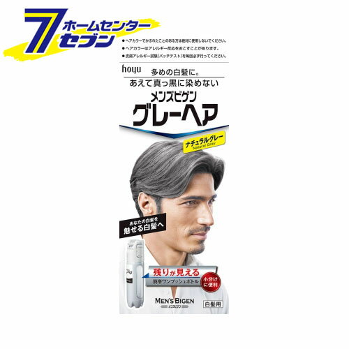 楽天ホームセンターセブンホーユー メンズビゲン グレーヘア （ナチュラルグレー） 40g+40g ホーユー [ヘアカラー 白髪染め 男性用]