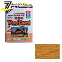 アサヒペン 油性ウッドガード 外部用 3．4Lライトオーク≪アサヒペン 塗料 シロアリ 対策 キクイムシ 野外 塗装≫