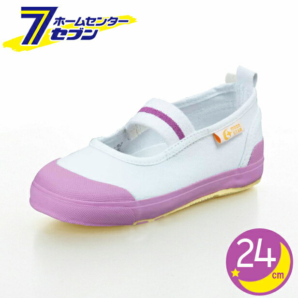 Shoes - ムーンスター キャロット 上履き ピンク 24cm CR ST11 月星 [上靴 子供靴 男の子 女の子 幅広 甲高 つま先ゆったり Ag+ 抗菌防臭 洗えるインソール トゥガード 介護シューズ 高齢者 介護シューズ靴]