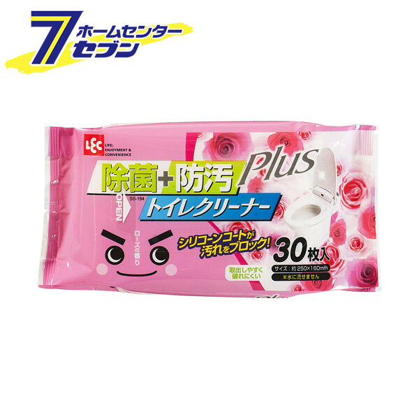 香りのトイレクリーナー 防汚 プラス ローズ SS-194 レック [トイレ 掃除用品 シート ウェットタイプ]