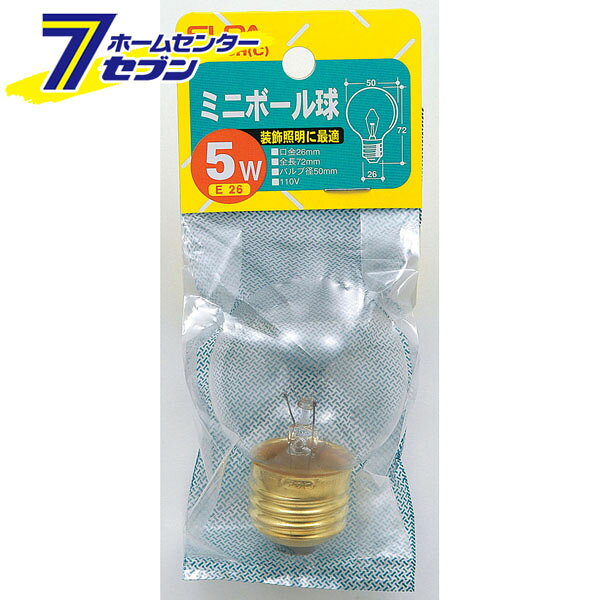Filament Lamps - ミニボール G-806H(C) ELPA [白熱電球 装飾照明]
