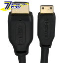 オーム電機 HDMI-mini HDMI ケーブル 1m05-0285 VIS-C10M-K AVケーブル:HDMIケーブル プラグ