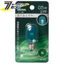 オーム電機 LEDナツメ球装飾用 T20/E12/0.5W/2lm/クリア緑色06-4611 LDT1G-H-E12 13C LED電球 直管:LED電球装飾用