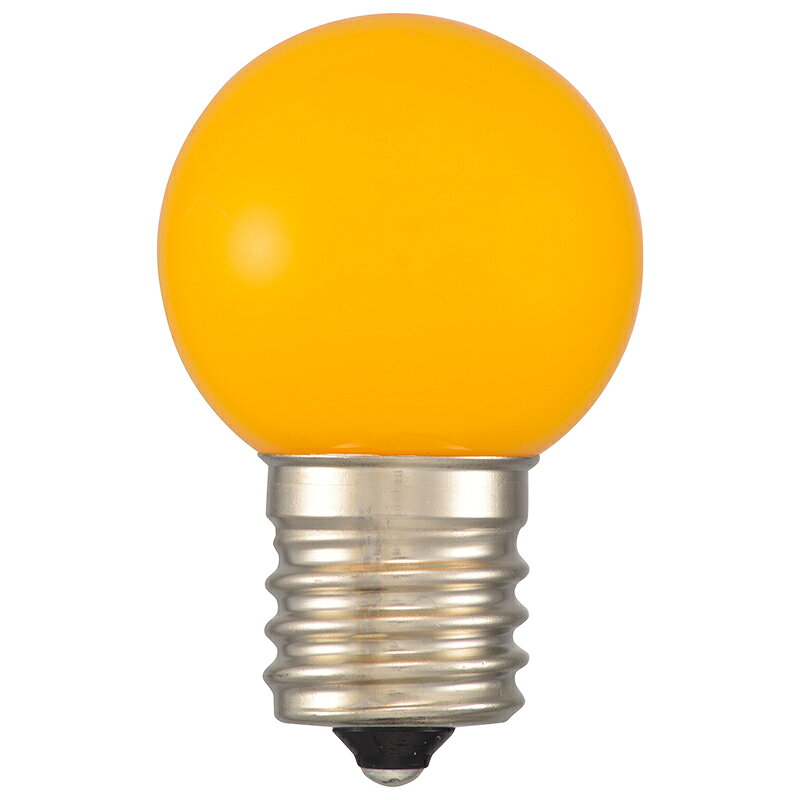 オーム電機 LEDミニボール球装飾用 G30/E17/1.2W/45lm/黄色06-4635 LDG1Y-H-E17 14[LED電球・直管:LED電球装飾用] [2]