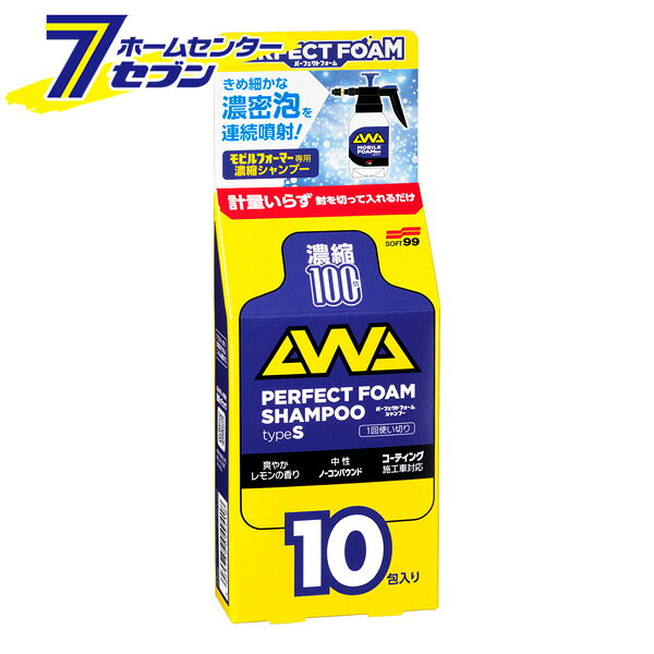 Car Shampoo - パーフェクトフォームシャンプーtypeS 10pcs No.4941 [カーシャンプー 泡 洗車 車 シャンプー ボディ用 洗車用品 ソフト99]