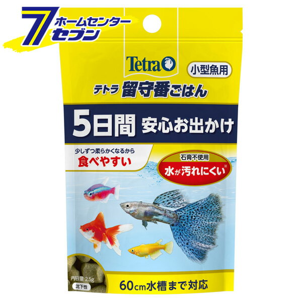 テトラ 留守番 ごはん 小型魚用 2.5g 