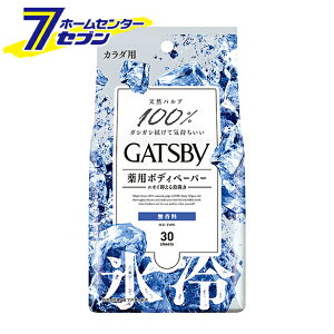 【エントリーでポイント5倍】ギャツビー アイスデオドラント ボディペーパー 無香料 徳用タイプ 30枚入 【医薬部外品】 マンダム [汗拭きシート 汗ふき 制汗 消臭 ボディシート]【期間:2022年4月9日 20:00から4月16日 1:59まで】