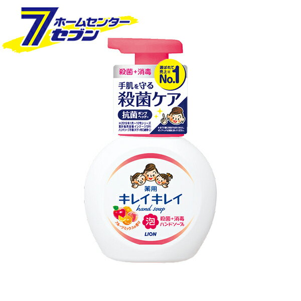 キレイキレイ 薬用 泡ハンドソープ フルーツミックスの香り ポンプ 250ml ライオン [洗面 バス用品 泡タイプ 手洗い]