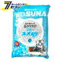 「コーチョー ネオ砂 ブルー 猫砂 6L 」は株式会社ホームセンターセブンが販売しております。メーカーコーチョー品名ネオ砂 ブルー 猫砂 6L 品番又はJANコードJAN:4972316208431サイズ-重量1817g商品説明●クリーンスカイ（消臭剤）配合により、強力な消臭効果と抗菌効果を発揮します。●抜群の吸収力で素早くしっかり固まります。固まった部分がブルーに変わりますので後処理が簡単にできます。●吸収した部分は、水洗トイレに流すことが出来ますので後処理が簡単です。●紙が主原料なので燃やすことができます。また、燃えるゴミとしても処理出来ます。※各自治体のゴミ処理法に従ってください。■主原料：再生紙、澱粉※パッケージ、デザイン等は予告なく変更される場合があります。※画像はイメージです。商品タイトルと一致しない場合があります。《紙 固まる 消臭 燃えるゴミ 抗菌》商品区分：原産国：日本広告文責：株式会社ホームセンターセブンTEL：0978-33-2811