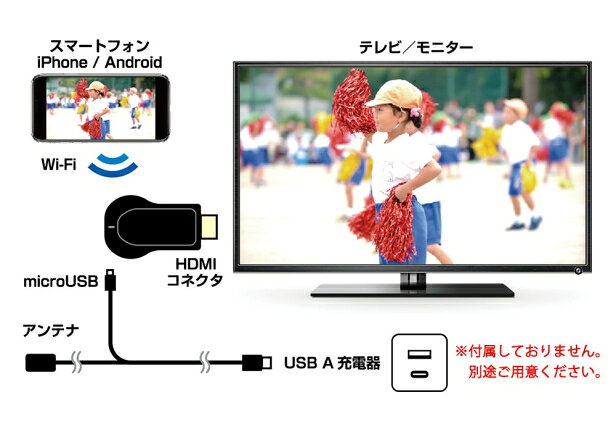 ������� Miracast�쥷���С� HDMI �ޤ����� [����]KD-236 [�磻��쥹�쥷���С� �ߥ顼���]