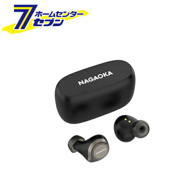 ナガオカトレーディング 完全ワイヤレスイヤホン BT824BK [イヤホン イヤフォン]