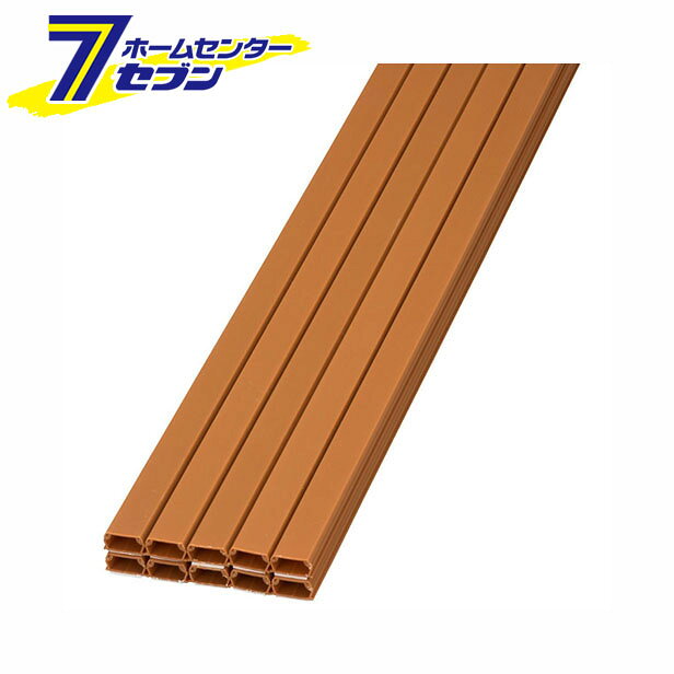 オーム電機 テープ付ABSモール2号 1m ブラウン 10本入 [品番]00-8000 DZ-AMT21-T/10P [配線モール:テープ付きモール]