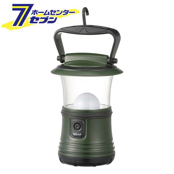 楽天ホームセンターセブン【最大400円オフクーポン＆ポイントUP】オーム電機 LEDランタン 調光・調色 ECLAT 480ルーメン [品番]08-0931 LN-50C7-G [電池式ライト:ランタン]【2025年11月1日限定】
