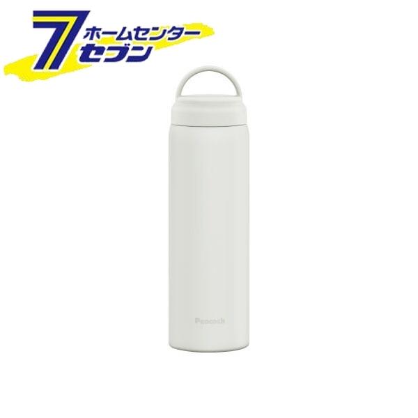 ピーコック ステンレスボトル スクリューマグタイプ 600ml (ホワイト) AKZ-60 W 水筒 マグボトル 保温保冷 真空2重構造 直飲み 広口 洗いやすい シンプル Peacock