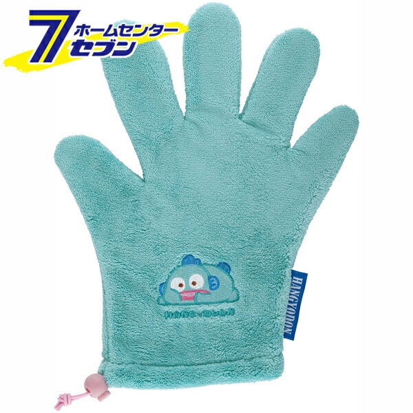 ヘアドライ 手袋 はんぎょどん グリーン マイクロファイバー 調整ゴム付き 吸水速乾 BSDMT1 [ヘアドライタオル 時短 吸水速乾 髪 乾かす 吸水速乾 片手 1枚 スケーター]