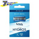 「シックジャパン シック ハイドロ5 ベーシック 替刃 (8個入) 」は株式会社ホームセンターセブンが販売しております。メーカーシックジャパン品名シック ハイドロ5 ベーシック 替刃 (8個入) 品番又はJANコードJAN:4891228310820サイズ-重量63g商品説明●剃りながら潤す、肌にやさしい剃り心地●モイスチャージェルボックス(アロエ+ビタミンE配合)搭載でシェービングしながら驚くほど肌をうるおす。●スキンガード付き5枚刃が肌の動きをコントロールして摩擦を軽減。●フリップ式トリマー仕様で、剃りにくいもみあげのキワも、ワンタッチで簡単に剃れる。【使用方法】※替刃交換時にケガをしないようご注意ください。(1)使用済み替刃をケースの空いている箇所に納め、ヘッドのボタンを前方へ押し出してはずします。(ケースに空きがない場合は、ご注意の上、使用済み替刃を破棄してください。)(2)新しい替刃とヘッドの中心を合わせ、カチッという音がするまで押し込みます。(3)ホルダーをななめ上に押し上げて交換は完了です。【成分】PEG‐115M、ステアリン酸亜鉛、シクロデキストリン、カカオ脂、アロエベラ液汁末、シア脂、ヒアルロン酸Na、トコフェロール、マルトデキストリン、水【注意事項】カミソリは刃物です。お取り扱いにはご注意願います。・替刃の刃の部分には直接手を触れないでください。また、落としたり、強い衝撃を与えないでください。これらは、刃こぼれの原因となり、肌を傷めるおそれがあります。・カミソリを落とした場合は、替刃を交換してください。・小さなお子様の手の届かないところに保管してください。・ふきでもの等がある場合や、お肌の状態が悪い時には、肌荒れを起こす場合がありますので、ご使用をおひかえください。・商品のデザイン、仕様、外観、価格は予告なく変更する場合がありますのでご了承ください。※パッケージ、デザイン等は予告なく変更される場合があります。※画像はイメージです。商品タイトルと一致しない場合があります。《男性用 メンズ 髭剃り シェービング》商品区分：化粧品原産国：刃：アメリカ、シェービング剤：中国広告文責：株式会社ホームセンターセブンTEL：0978-33-2811