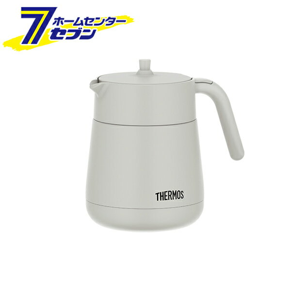 サーモス 真空断熱 ティーポット 0.7L（ライトグレー） TTE-700 LGY [保温ポット 保冷ポット 魔法びん 茶こし付き 卓上ポット保冷 保温 THERMOS]