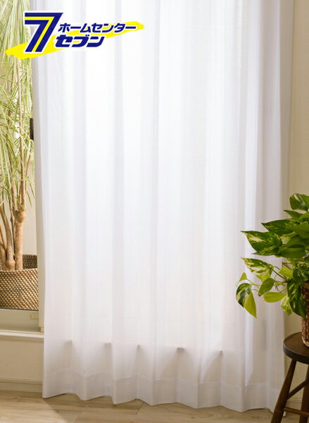 Rakuten - レースカーテン UVカット レースノア ホワイト 幅100x丈176cm 2枚組 クレアール [カーテン 縦ストライプ 西日に強い 断熱効果 エコ 節電 外から見えにくい 遮像効果 シンプル 使いやすい 新生活 2枚入]