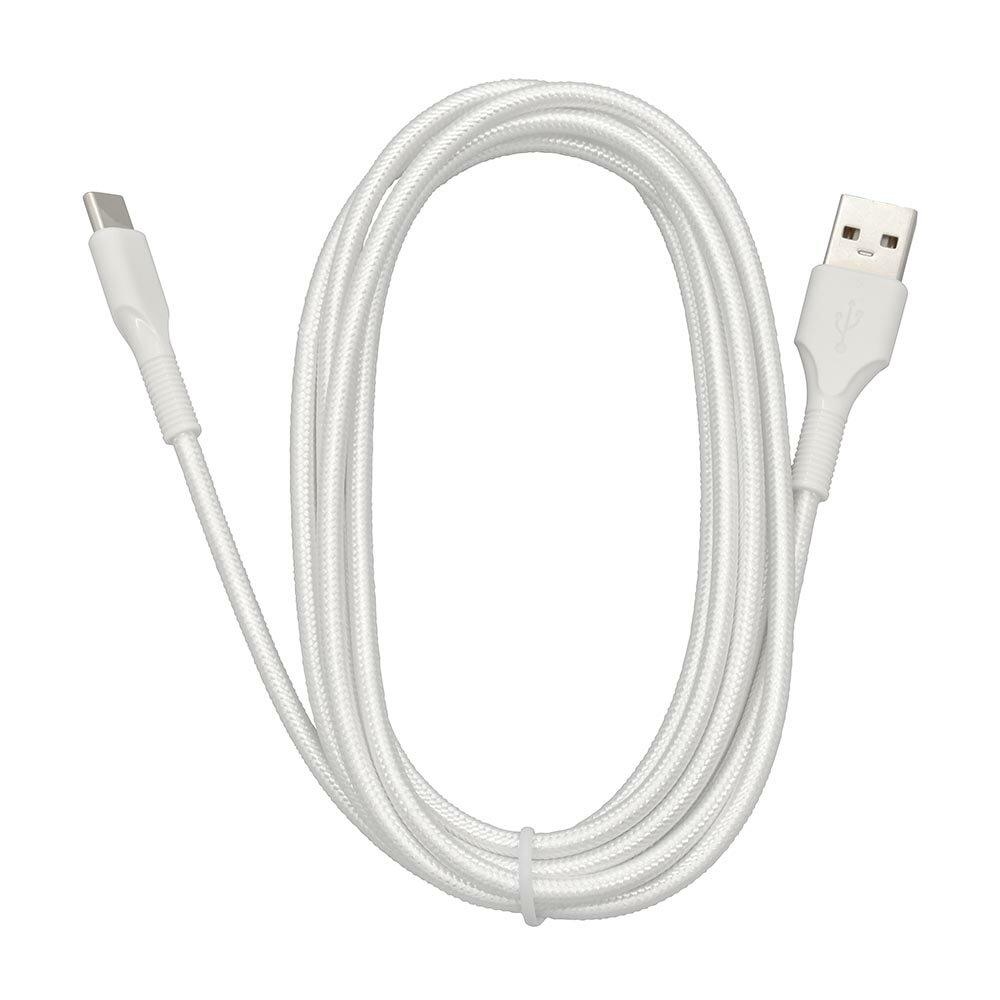 AudioComm Type-Cケーブル USB-A to USB-C 2m ホワイト [品番]01-7183 SMT-L20KAC-W [[パソコン・スマホ関連:USBケーブル] オーム電機]