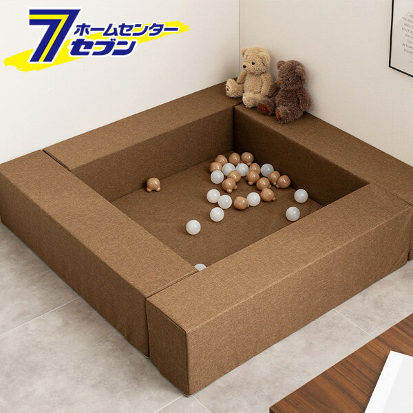 チョコキッズ　キッズコーナー 5点セット（ブロック個×4/マット×1枚） ブラウン 23053710