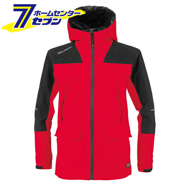 4WAYストレッチ レインジャケット レッド 5L G-5411 [レインウェア 上着 反射テープ 多機能 コーコス信岡]