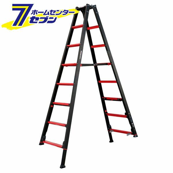 上部操作式 伸縮脚付専用脚立 GAUDI-X 8段 240cm GUD240X [現場作業 高所作業 安全作業 アルインコ]