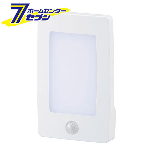 LEDナイトライト 明暗・人感センサー 薄型 白色LED （品番）06-1767 NIT-ALA6JL2-WN [照明器具:ナイト..
