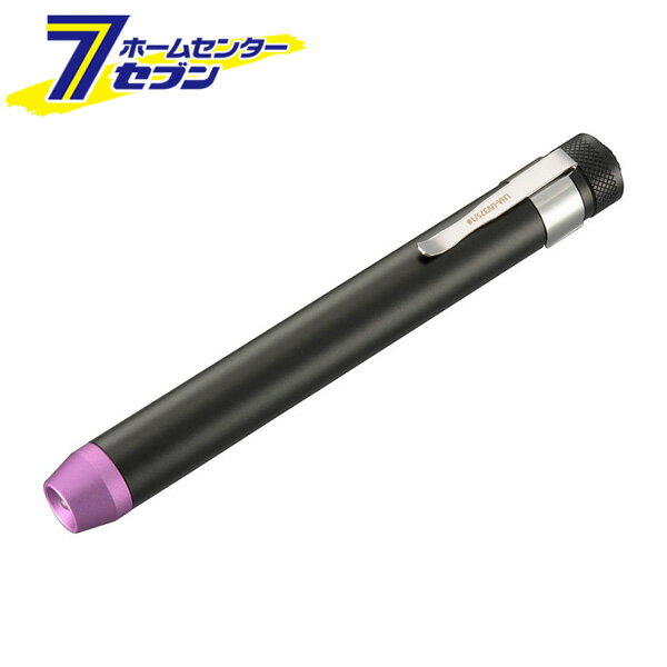 LED UVブラックライト 375nm （品番）08-1039 LHA-UV375/1-K2 [電池式ライト:ペンライト・ミニライト ..