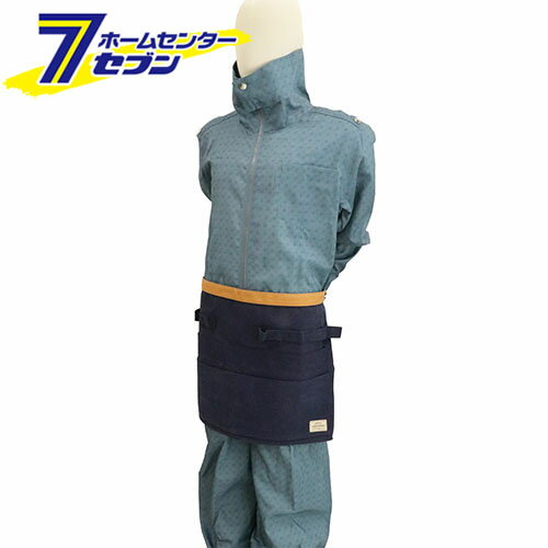 canvas ハーフエプロン ネイビー 帆布 SCHA-2 [カフェエプロン ガーデニング DIY アウトドア 多機能エ..