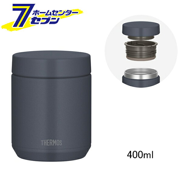 「サーモス 食洗機対応 真空断熱スープジャー 400ml ネイビーブラック JED-401-NVBK」は株式会社ホームセンターセブンが販売しております。メーカーサーモス品名食洗機対応 真空断熱スープジャー 400ml ネイビーブラック JED-401-NVBK サイズ-重量300商品説明●夏も冬も毎日の持ち歩きランチに！●365日使えるスープジャースタンダードモデル！●朝準備してお昼もおししい温度をキープ。●寒い季節は「ほかほか」、暑い季節は「ひんやり」！●ステンレス製魔法びん構造だから高い保温・保冷力！●クリックオープン構造でフタが開けやすい！●口当たりが優しく、お手入れしやすいスープジャーです。●使った後は軽くすすいで本体もフタも丸ごと食洗機OK！■カラー：ネイビーブラック■実容量：0.4L■サイズ：約幅9.5×奥行9.5×高さ12.5cm■重量：約0.3kg■保温効力(6時間)：60℃以上■保冷効力(6時間)：11℃以下※パッケージ、デザイン等は予告なく変更される場合があります。※画像はイメージです。商品タイトルと一致しない場合があります。《お弁当 保温 保冷 ランチジャー スープボトル ステンレス 魔法瓶 0.4L》商品区分：原産国：中国広告文責：株式会社ホームセンターセブンTEL：0978-33-2811