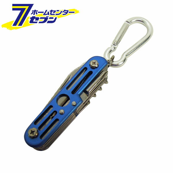 中林製作所 ワーカーズレーベル 12徳ツールカラビナ付 青 L-64 [ストラップ キーホ...