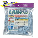 ELPA LANケーブル 超高速 CAT6 15m ブル