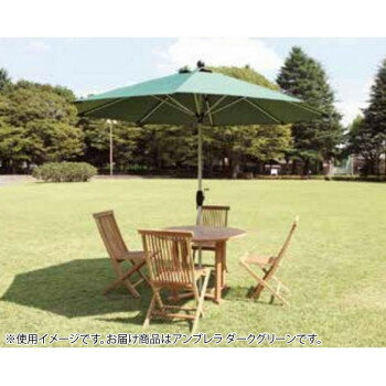 3.0mΦ アルミアンブレラ ダークグリーン 13076【メーカー直送：代金引換不可：同梱不可】【北海道・沖縄・離島は配達不可】
