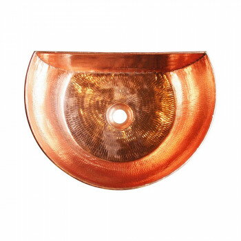 銅製洗面ボウル 半円型 29410　29410【メーカー直送：代金引換不可：同梱不可】【北海道・沖縄・離島は配達不可】