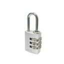 ABUS(アバス) ナンバー可変式南京錠 145-20 シルバー・00721239【メーカー直送:代金引換不可:同梱不可】【北海道・沖縄・離島は配達不可】