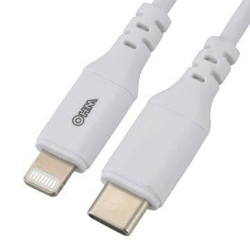 OHM AudioComm Type-C ライトニングケーブル 1m SIP-L10CH-W【メーカー直送:代金引換不可:同梱不可】【北海道・沖縄・離島は配達不可】
