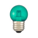 OHM LEDミニボール球装飾用 G40/E26/1.4W/8lm/クリア緑色 LDG1G-H 13C【メーカー直送:代金引換不可:同梱不可】【北海道・沖縄・離島は配達不可】