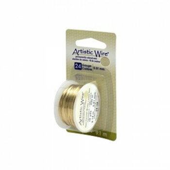 Artistic Wire(アーティスティックワイヤー) ノンターニッシュブラス 0.5mm×約9.1m 24