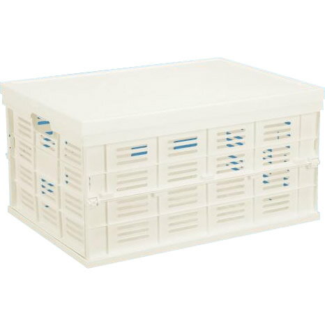 フタ付折りたたみコンテナ 4個組 WH 31487【メーカー直送：代金引換不可：同梱不可】【北海道・沖縄・離島は配達不可】