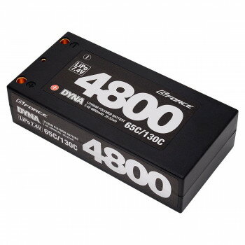 G-FORCE ジーフォース Dyna 7.4V 4800mAh Short Size 65C/130C GFG006【メーカー直送：代金引換不可：同梱不可】【北海道・沖縄・離島は配達不可】