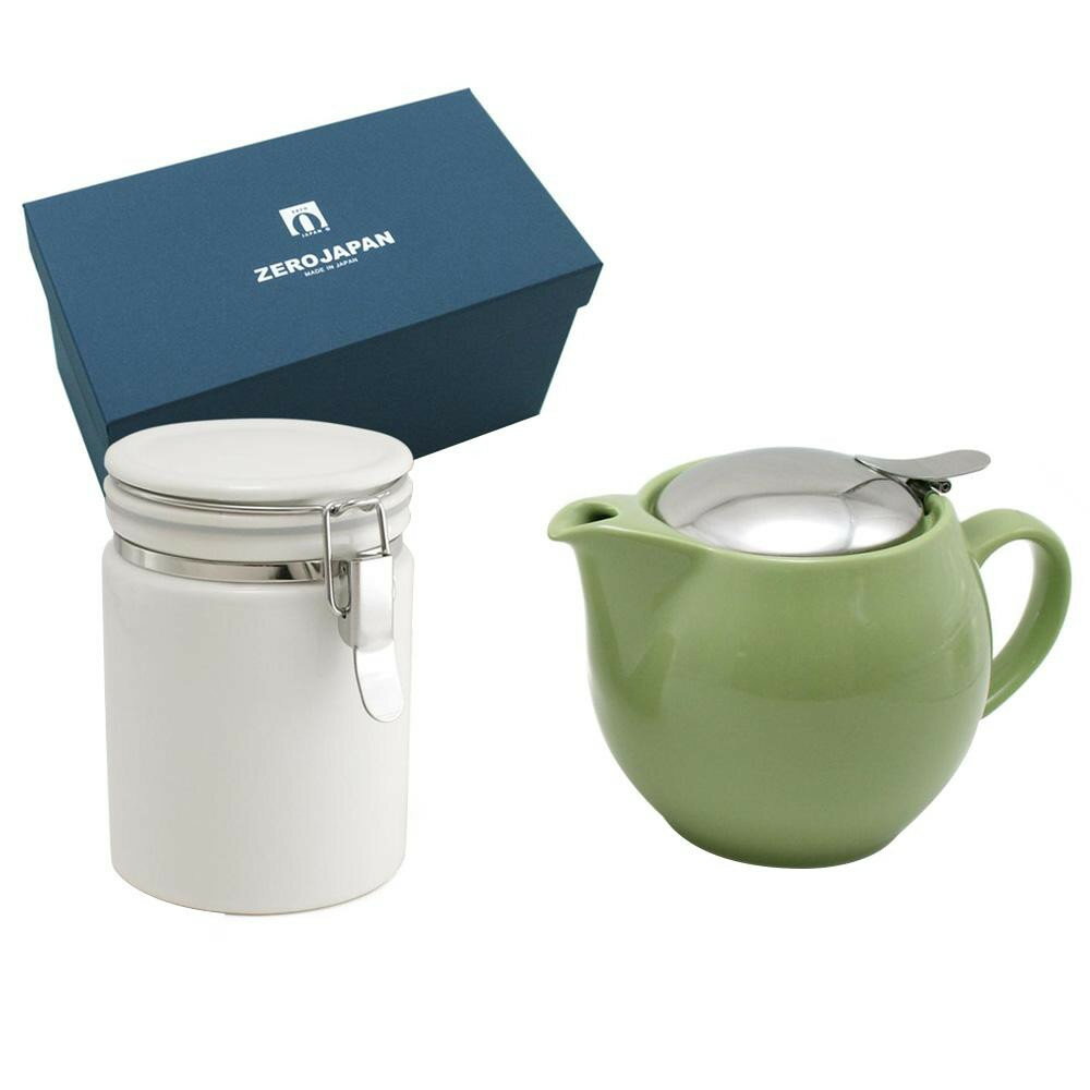ZERO JAPAN ユニバーサルティーポット3人用+ティーキャニスター ZG-005 AR・アーティチョーク【メーカー直送:代金引換不可:同梱不可】【北海道・...