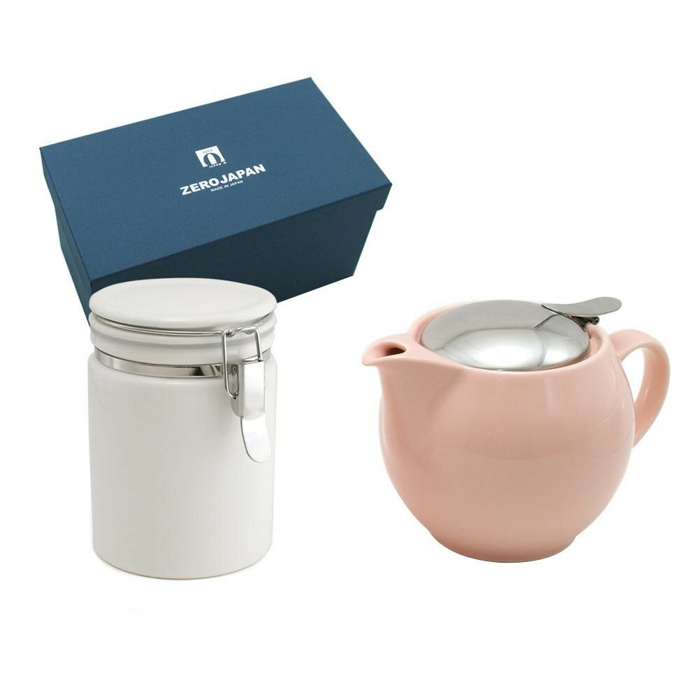 ZERO JAPAN ユニバーサルティーポット3人用+ティーキャニスター ZG-005 PI・ピンク【メーカー直送:代金引換不可:同梱不可】【北海道・沖縄・離島...