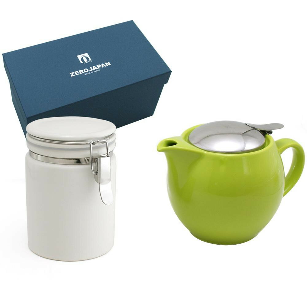 ZERO JAPAN ユニバーサルティーポット3人用+ティーキャニスター ZG-005 SEN・煎茶【メーカー直送:代金引換不可:同梱不可】【北海道・沖縄・離島...