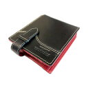 VANSON バンソン フラップショートウォレット ブラック&レッド VP-115-12【メーカー直送:代金引換不可:同梱不可】【北海道・沖縄・離島は配達不可】