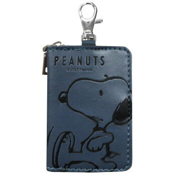 SNOOPY スマートキーケース スヌーピー ネイビー SN284【配送方法:メール便/同梱不...