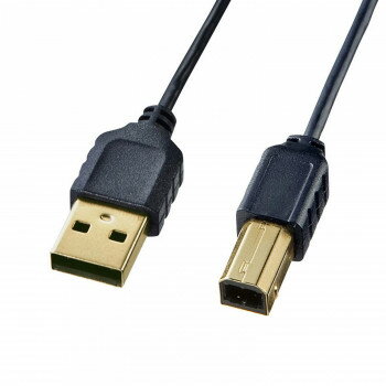 サンワサプライ 極細USBケーブル USB2.0 A-Bタイプ 0.5m ブラック KU20-SL05BKK【メーカー直送:代金引換不可:同梱不可】【北海道・沖縄・離島は配達不可】 サンワサプライ 極細USBケーブル USB2.0 A-Bタイプ 0.5m ブラック KU20-SL05BKK【メーカー直送:代金引換不可:同梱不可】【北海道・沖縄・離島は配達不可】