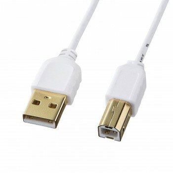 サンワサプライ 極細USBケーブル (USB2.0 A-Bタイプ) KU20-SL20WK【メーカー直送:代金引換不可:同梱不可】【北海道・沖縄・離島は配達不可】 サンワサプライ 極細USBケーブル (USB2.0 A-Bタイプ) KU20-SL20WK【メーカー直送:代金引換不可:同梱不可】【北海道・沖縄・離島は配達不可】